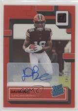 2022 Panini Clearly Donruss Rated Rookie Red Auto 2/49 David Bell #82 Auto 2l4