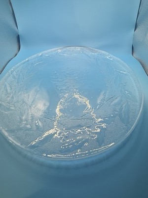 Vintage Arcoroc Christmas Tree Clear Glass Serving Tray 13  France