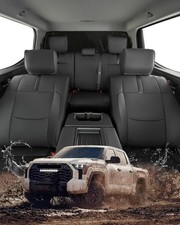 Full Set car seat Covers for Toyota Tundra 2022-2026,Faux Leather Waterproof ...