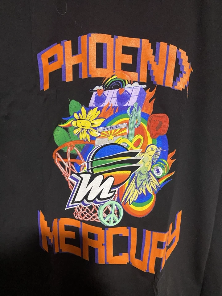 Camiseta Phoenix Mercury WNBA con estampado de gráficos para hombre talla XX-grande Foto 2 de 4