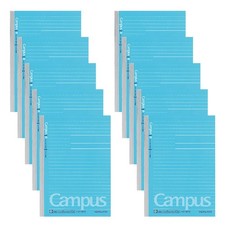 Campus Notebook, Dotted Ruled, B6, B Ruled, 40 Sheets, Set of 10, No. 211BTNX10
