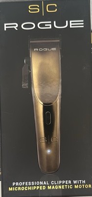 Stylecraft Rogue Cordless Clipper Gold Black Microchipped Magnetic Motor