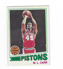 1977-78 TOPPS M.L. CARR #47 DETROIT PISTONS