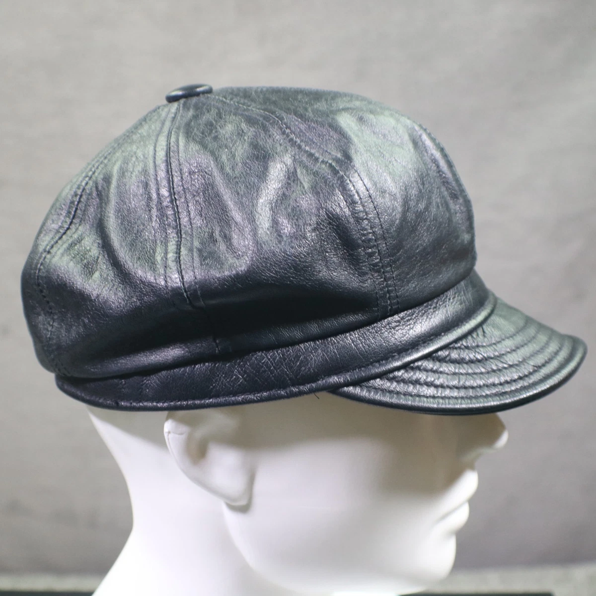 Leather Newsboy Caps for Men for sale | eBay