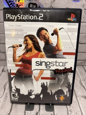 Singstar Rocks SONY Playstation 2 PS2 Complete CIB Singing Video Game DVD