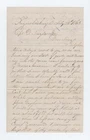 CIVIL WAR LETTER - 113th Ohio Vols - Writes his Injured Fellow Soldier Re: Sword