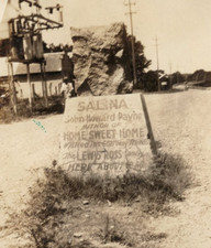 c1930 - Salina Oklahoma John Howard Payne Lewis Ross Stone Photo - XL3F