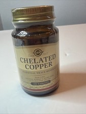 Solgar Chelated Copper 100 Tablets Exp. 01/20...