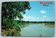 Rio Grande River Postcard - US Mexico Border - Santa Anna Wildlife Refuge 1979