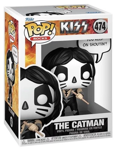 Funko Pop! Rocks Sayings KISS Rock & Roll All Night The Catman Peter Criss #474