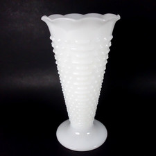 Vintage Anchor Hocking 9 1/2 Hobnail Milk Gla...