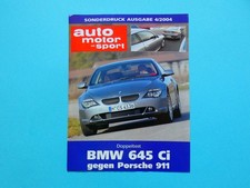 Brochure / Custom Print - Auto Motor and Sport - Test - BMW 6 Series - 645 Ci Coupe