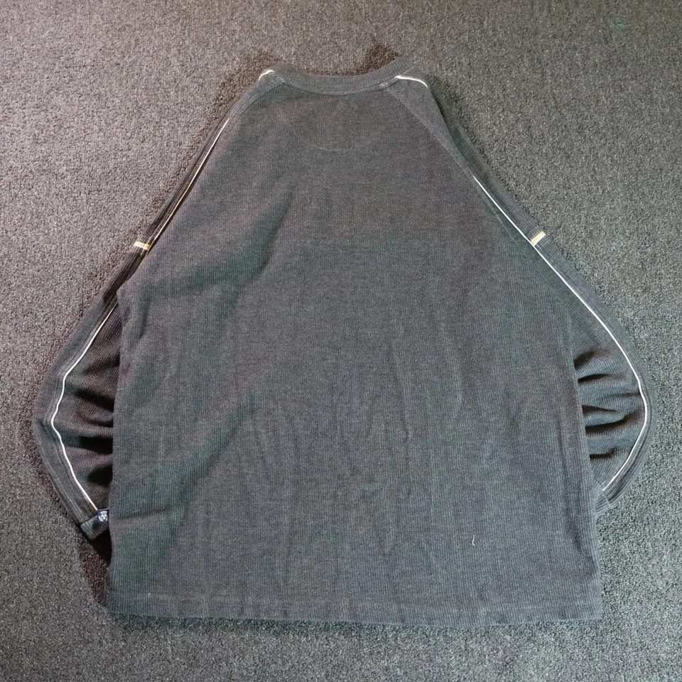 SUÉTER JERSEY GRIS AMARILLO RAYAS RETRO DECIBEL AÑOS 2XL Foto 2 de 4