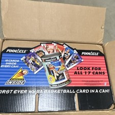 Pinnacle 1997 WNBA Basketball Cards Case First Ever Card in a Can Sealed 17 Cans