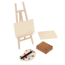  4 Pcs Petit Chevalet Meuble Miniature En Bois Chevalets Pour La Peinture