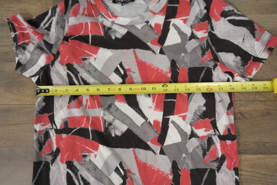 Camiseta masculina manga curta David Edwards M. laranja estampa abstrata multicolorida - Imagem 4 de 4