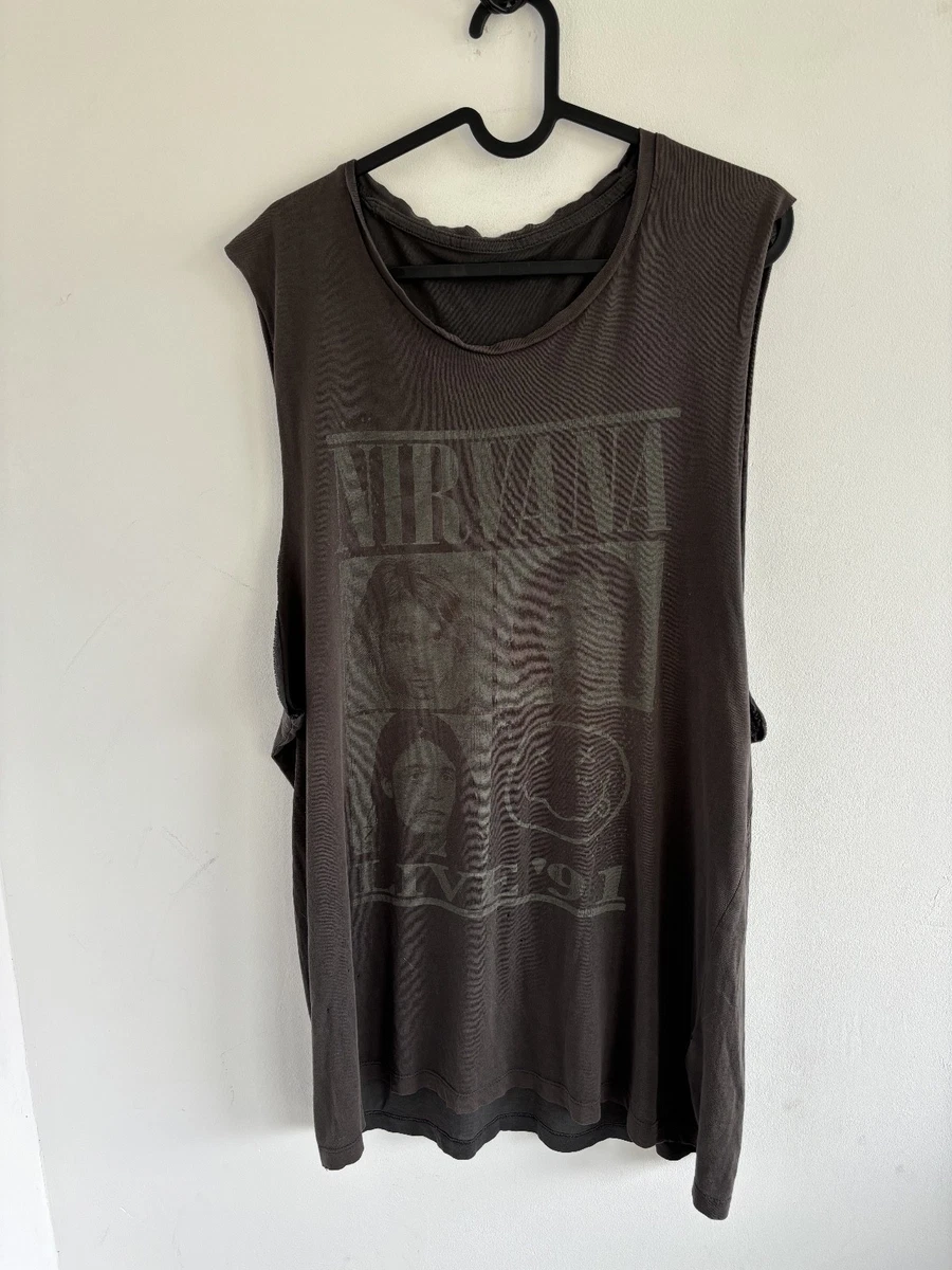 ▪️90‘s【NIRVANA】VINTAGE TANK TOP Nirvana Regular Size Sleeveless T-Shirts for Men for sale | eBay