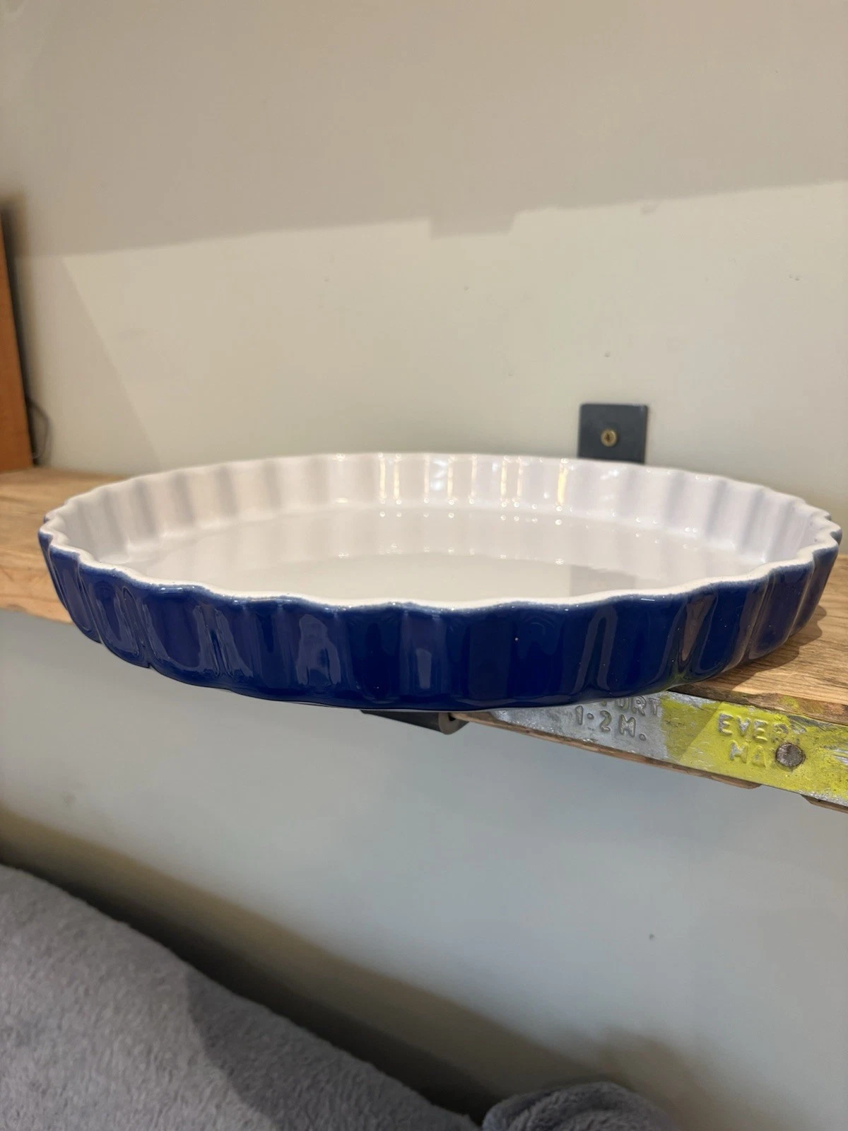 Vintage Emile Henry Flan/Quiche/Tart Blue Large 13inch Pie Dish France VGC
Opens in a new window or