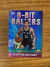 2025 Topps Basketball Carter Bryant - 8-Bit Baller, Holo Foil - Mint Condition