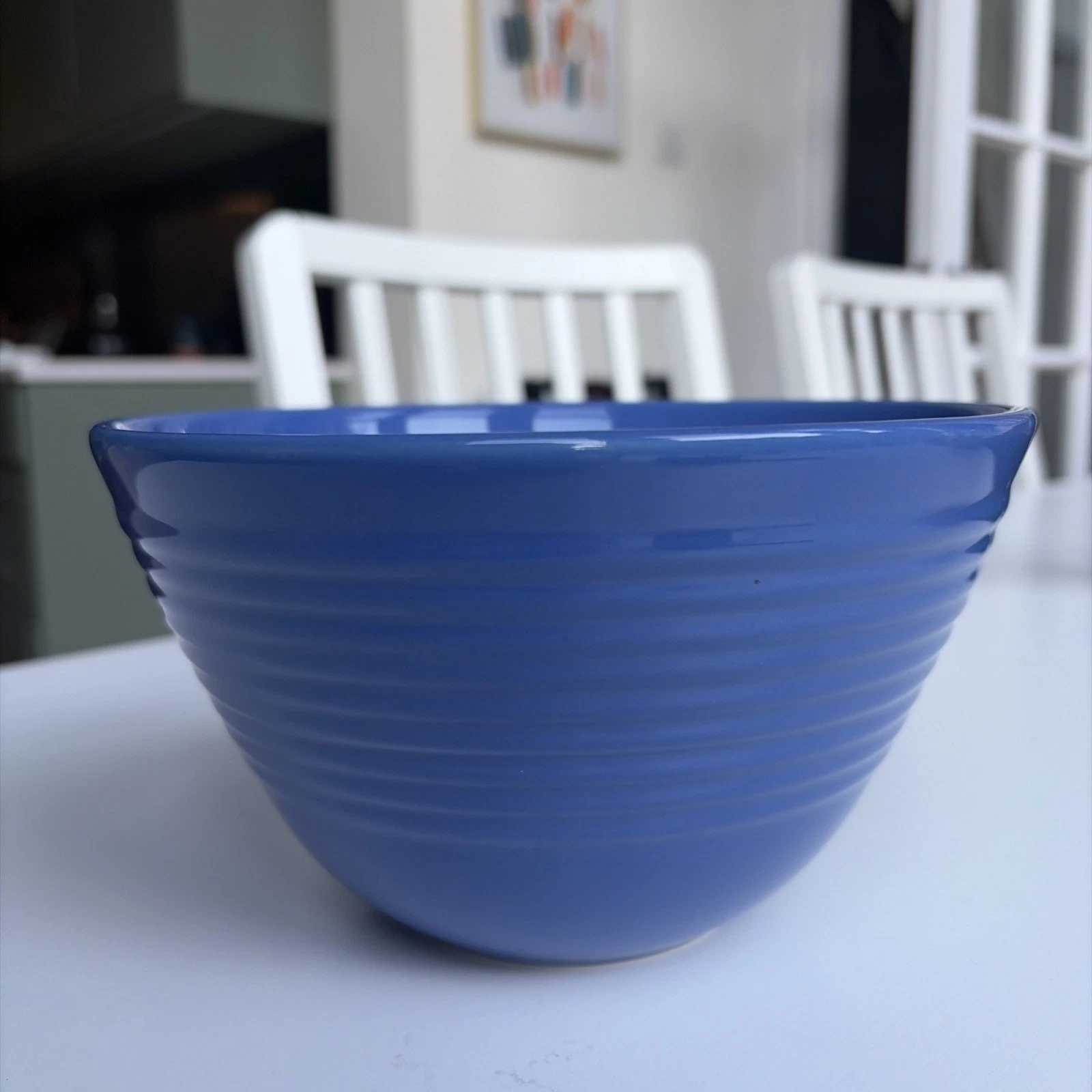 Bosco Ware purple Beehive Ribbed Stoneware Bowl 7.5” Made in Thailand