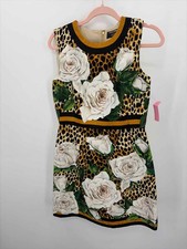 Pre-Owned Dolce & Gabbana Gold Size 44 Short Sleeveless Dress