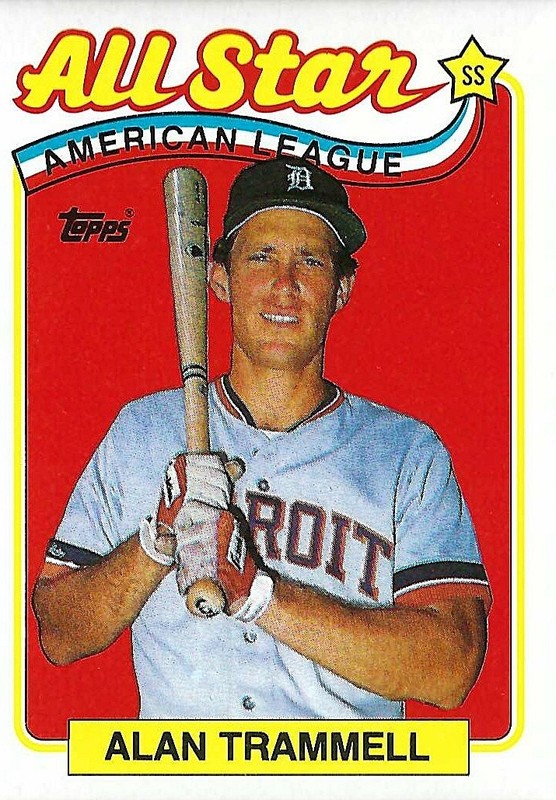 ALAN TRAMMELL 1989 Topps All Star Card # 400  Detroit Tigers HOF