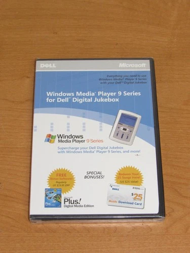 Windows Media Player 9 Series for Dell Digital Jukebox CD-ROM T6509 - New Sealed