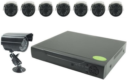 KIT VIDEOSORVEGLIANZA 8 TELECAMERE HD INFRAROSSI CAVI IP DVR 8 CANALI CON APP - Foto 3 di 5