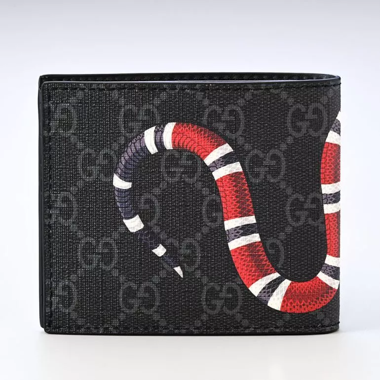 Gucci Men's Kingsnake Print Bifold Wallet