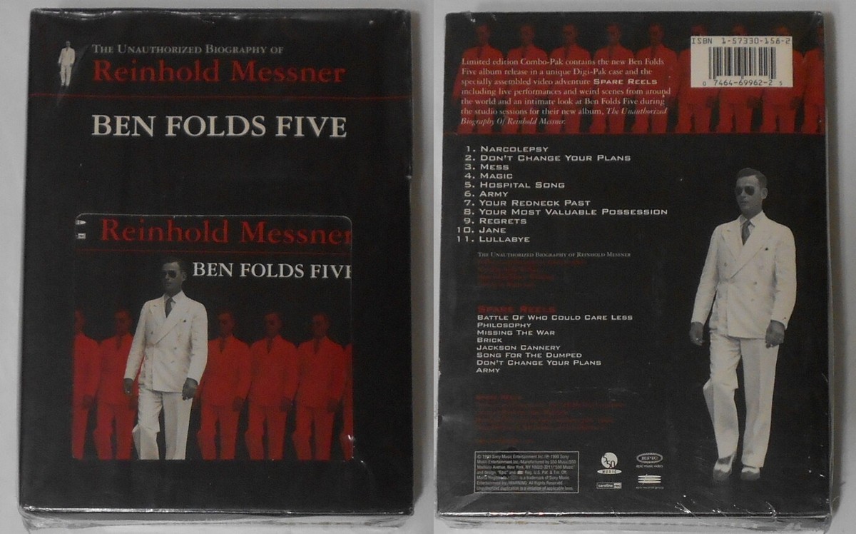 Ben Folds Five - Reinhold Messner - sealed U.S. cd and video box