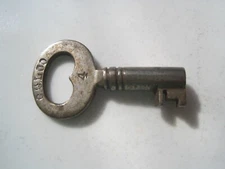 antique steamer trunk baggage luggage key corbin  # 4  padlock lock hardware