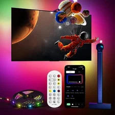 LED smart TV backlight with 55 to 60 inch TV camera,LED lights TV color changing