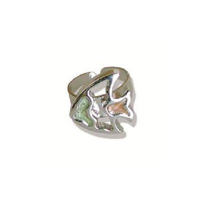 Superbe Bague fantaisie - Poisson - Vert - Bijou Neuf