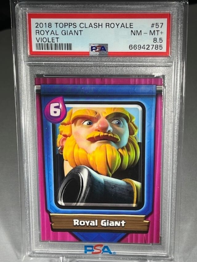 2018 Topps Clash Royale Card Royal Giant PSA 8.5 Low POP free ship