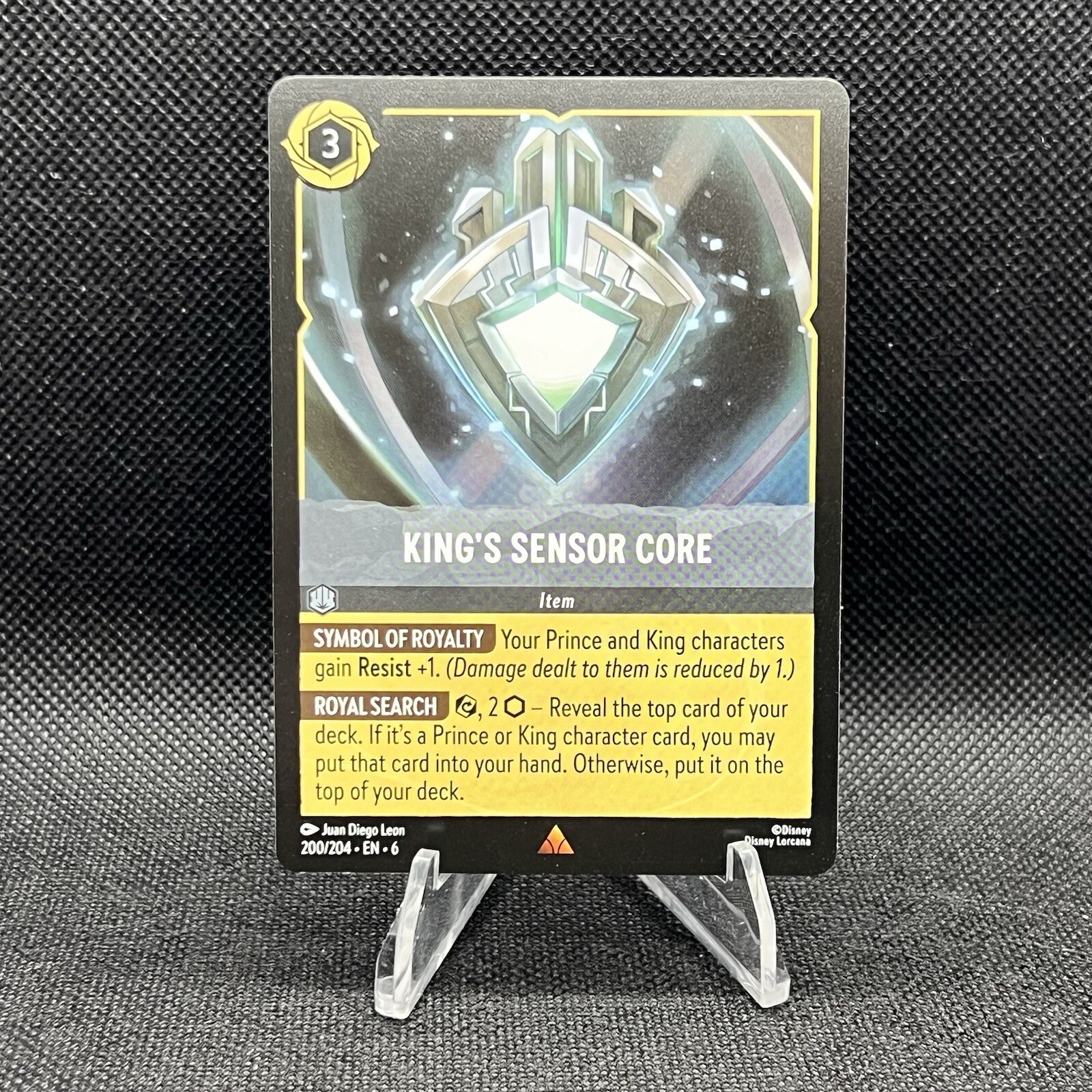 King's Sensor Core | Disney Lorcana Azurite Sea | 200/204 | NM | Rare