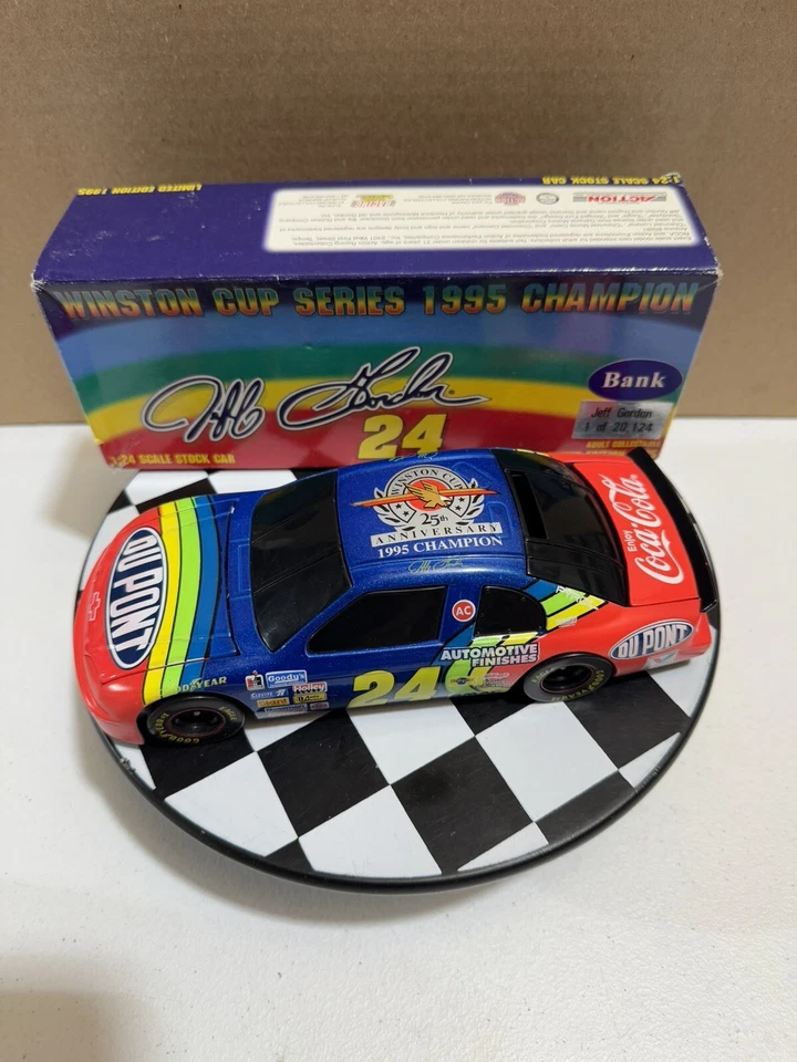 Jeff Gordon #24 DuPont 1995 Winston Cup Champion BWB 1/24 NASCAR Diecast Foto 2 de 4