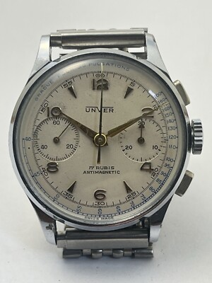 UNVER Medical Uhr mit Pulsmesserskala - Vintage Watch - Landeron 248