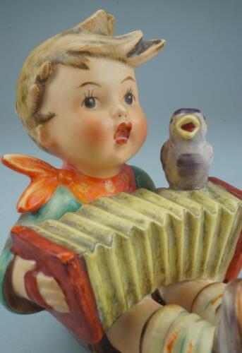 Vintage M.I. Hummel Goebel Figurine #110/0 Let's Sing TMK3 with Bird 1958/1972 - Picture 1 of 6