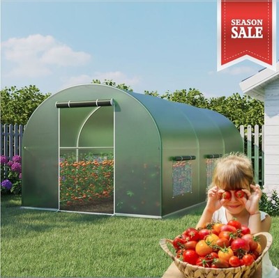 2,5x5 m Gewächshaus Foliengewächshaus Folienzelt Tomatenhaus PREMIUM ANGEBOT
