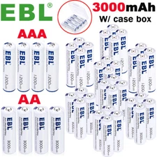 EBL Double A,Triple A Batteries 1.5V Lithium 3000mAh AA AAA/Non-rechargeable Lot