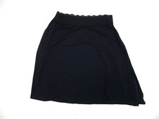 Vanity Fair 16" Half Slip for Under Dresses Silky Stretch with Lace S NEW Black