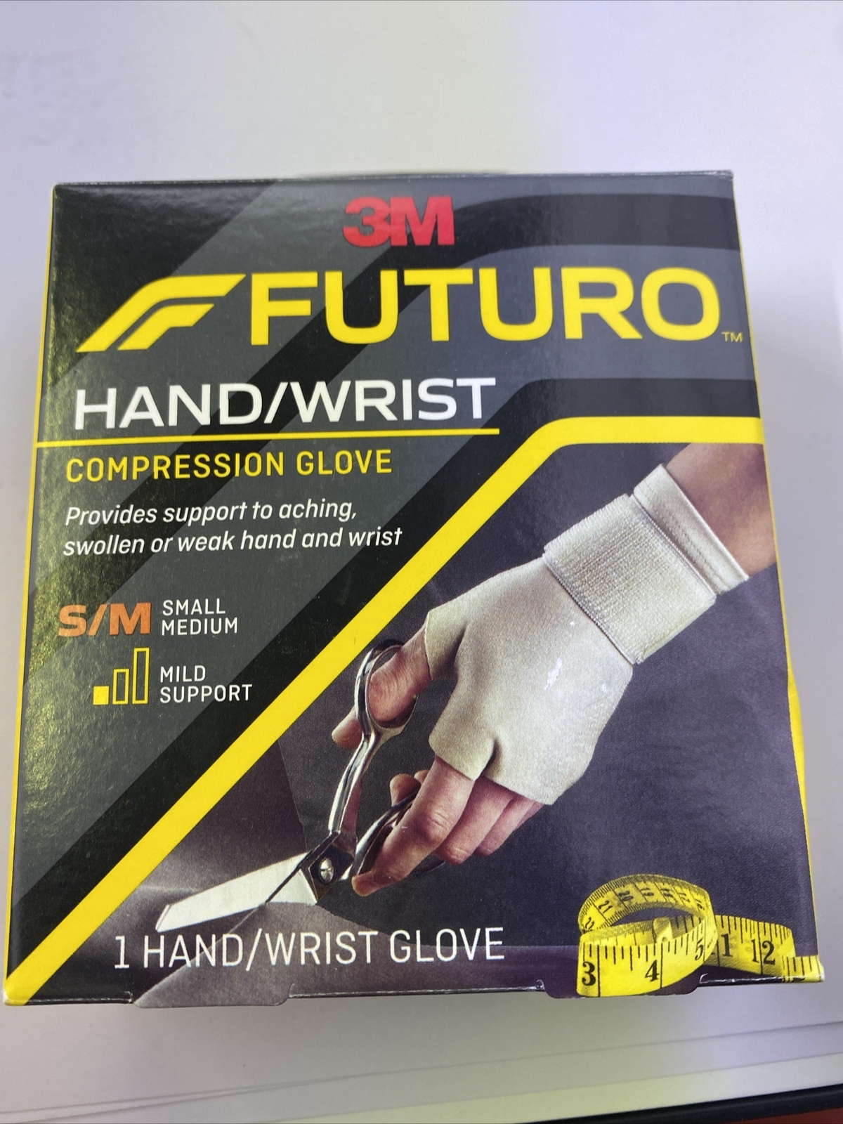 FUTURO Hand and Wrist Compression Glove Small/Medium, Beige eBay