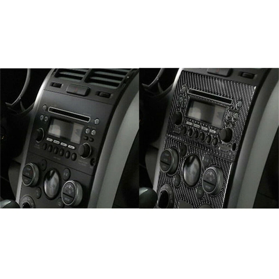 Cubierta de consola central de fibra de carbono para Suzuki Grand Vitara 2010-2013 2 piezas Foto 4 de 4