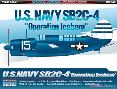 ACADEMY 12545 1/72 SB2C-4 Helldiver ''Operation Iceberg'' model kit