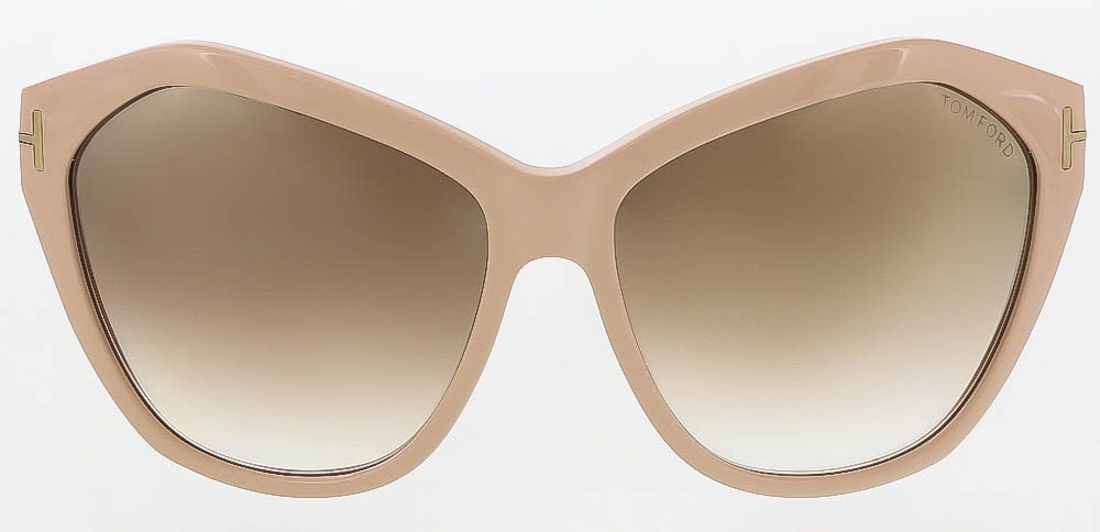 Tom Ford ANGELINA Sunglasses Nude Frame Mirror Lens FT317  display picture 3