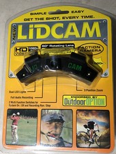 LiDCAM Hands Free Hat Mounted Digital Action Camera 1080P HD Black 8X Zoom NIP