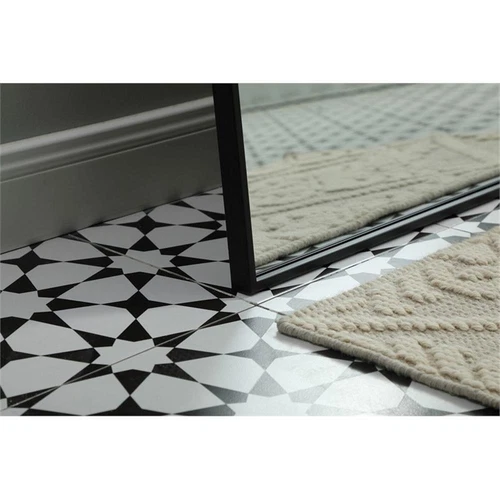 Elegant Decor Blaire Arch Modern MDF Wood/Iron Full Length Mirror in Black - Picture 7 of 8