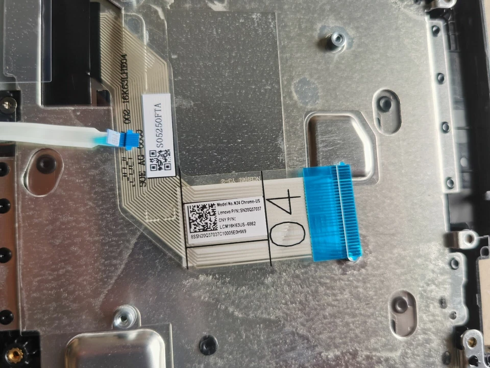 Palmrest Touchpad US Keyboard for Lenovo 100e Chromebook 2nd Gen 81MA 5CB0T79741 - Image 3 of 4