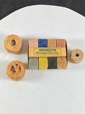 J & P Coats Darning and Mending Mercerized Thread Anklet Shades Vintage