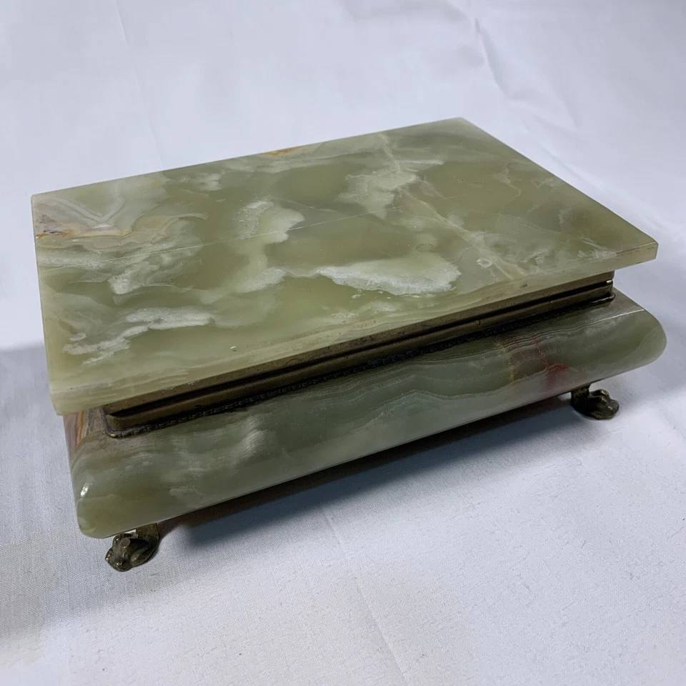 Joyero de piedra artesanal vintage original. Muy bonito. Pesado. Foto 4 de 4